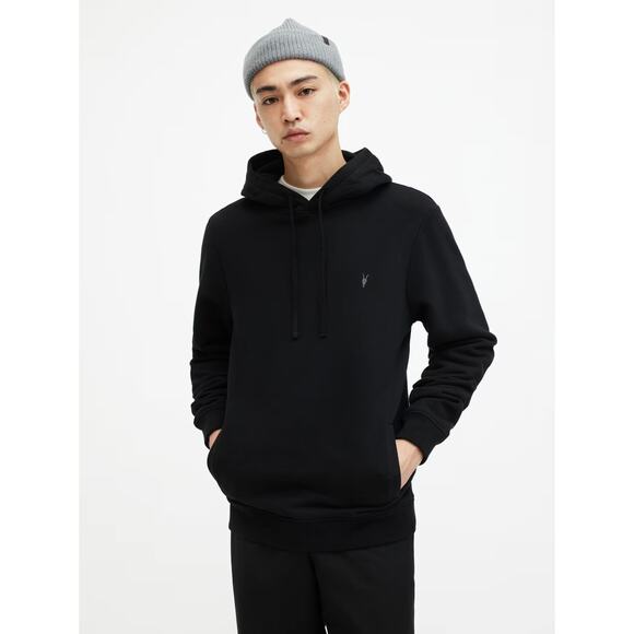 ALL SAINTS Men's Raven Pullover Sweater Black XXL Unisex - Picture 2 of 14